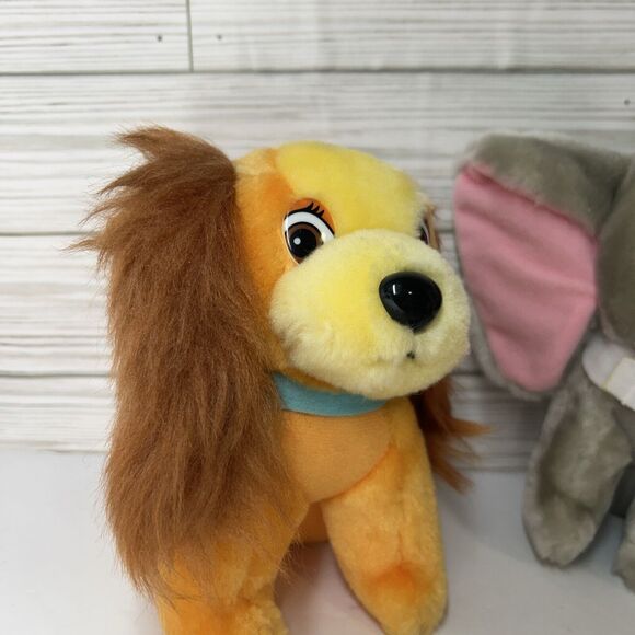 Vintage Walt Disney Plush Lady, Dumbo, Pinocchio, Bambi, Donald Duck from 1985 - Picture 10 of 16